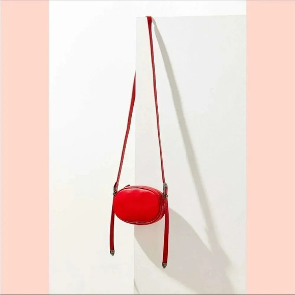 Urban Outfitters Mini Oval Red Crossbody Bag - Picture 1 of 10